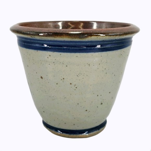 Harvey Salt Glaze Pottery Crock Bowl Apple VTG - Picture 4 of 7